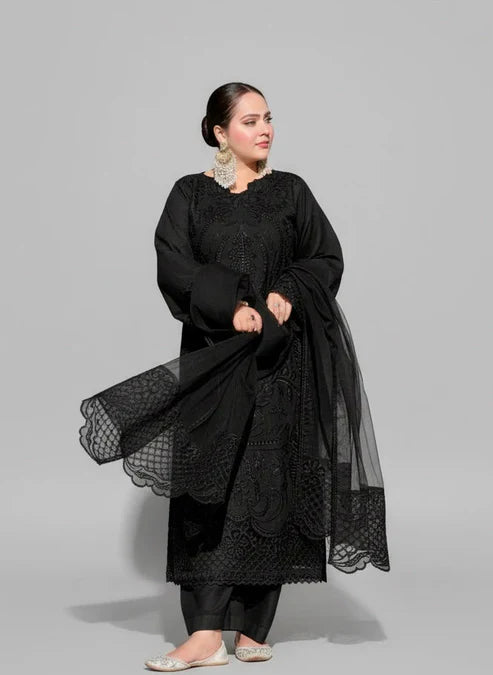 Black Hoor (Stitched 3 Pcs )