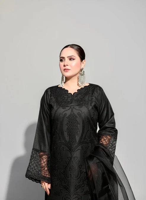 Black Hoor (Stitched 3 Pcs )