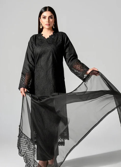 Black Hoor (Stitched 3 Pcs )