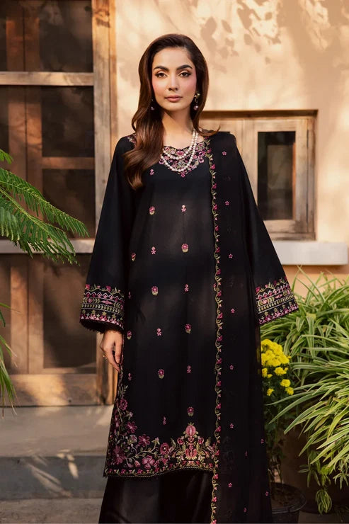 Warsha Black Embroided  (Stitched 3 PCS)