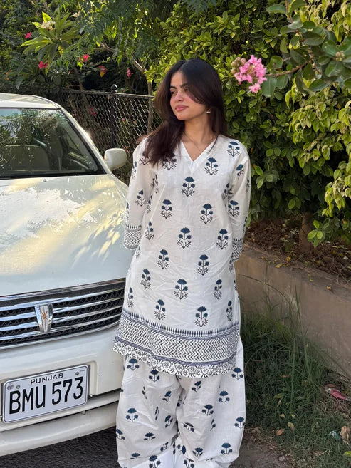 Anmol Digital Printed 2 PCs (Farshi Shlwar)