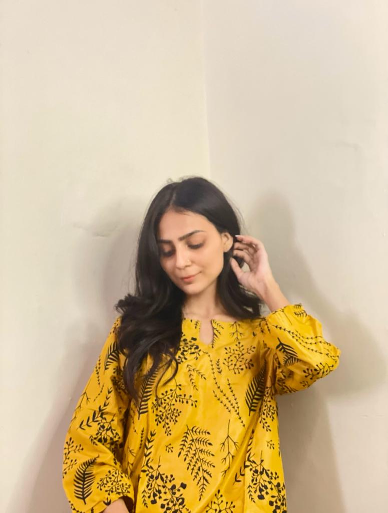 Floral Leaf (Stitched 2 Pcs)