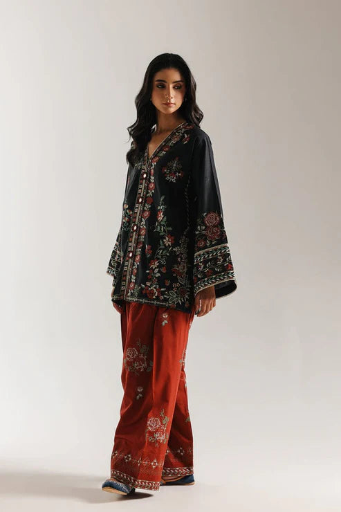 ETHNIC (BLACK & RED  STITCHED 2PC)