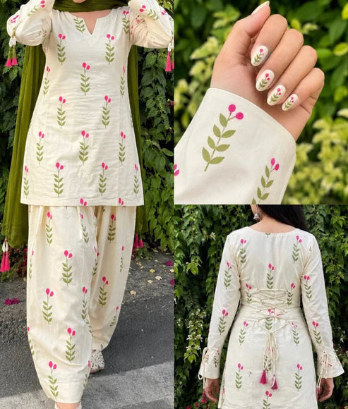Zubiya (Farshi Shlwar stitched 2 PCS)